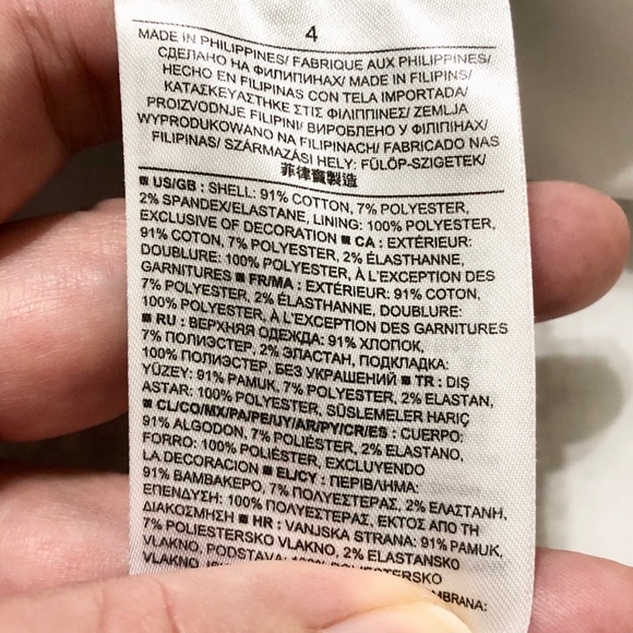 Banana Republic Asymmetric Dressy Gray/White Square Textured Mini Skirt - Size 4 - Picture 14 of 16